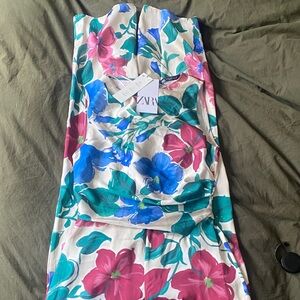 ZARA | Floral Pantsuit | sz XS